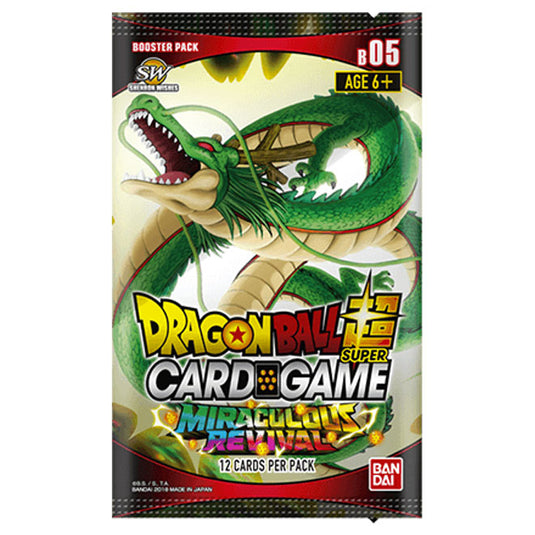 Dragon Ball Super Card Game - B05 Miraculous Revival - Booster Pack