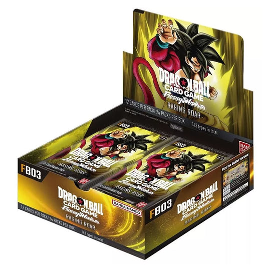 dragon ball super card game fusion world raging roar booster box