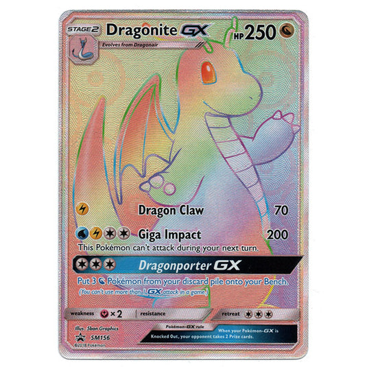 Pokemon - Sun & Moon - SM Black Star Promos - Dragonite GX - SM156