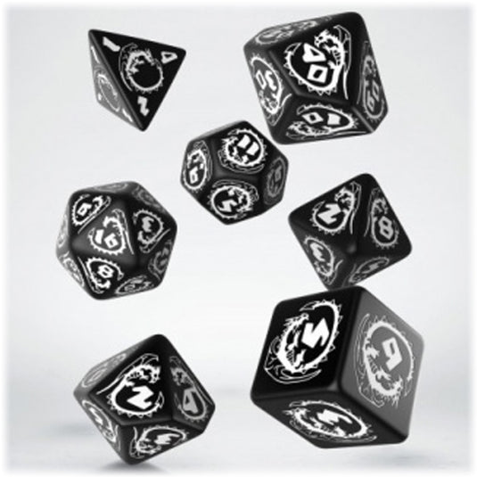 Dragons Black & White Dice Set (7)