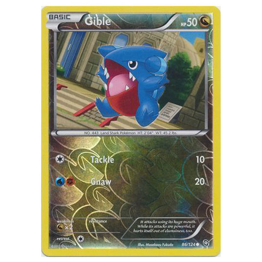 Pokemon - Black & White - Dragons Exalted - (Reverse Holo) Gible - 86/ Pokemon - Black & White - Dragons Exalted - (Reverse Holo) Gible - 86/