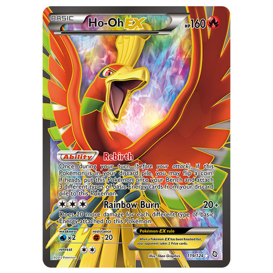 Pokemon - Black & White - Dragons Exalted - Ho-Oh-EX Full Art - 119/124