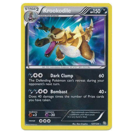 Pokemon - Black & White - Dragons Exalted - Krookodile Secret Rare - 127/124