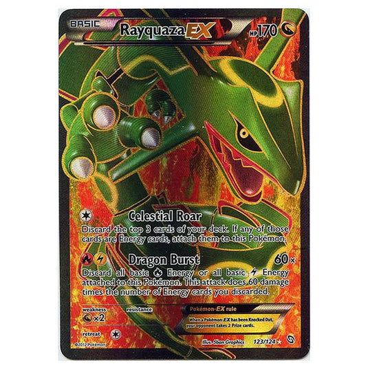 Pokemon - Black & White - Dragons Exalted - Rayquaza-EX Full Art - 123/124