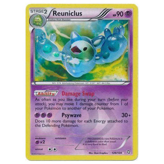 Pokemon - Black & White - Dragons Exalted - Reuniclus Secret Rare - 126/124