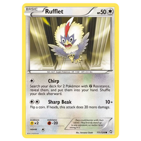 Pokemon - Black & White - Dragons Exalted - Rufflet - 111/124