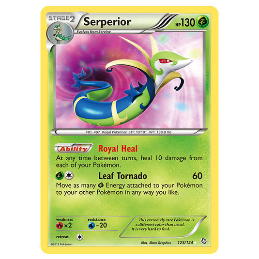 Pokemon - Black & White - Dragons Exalted - Serperior Secret Rare - 125/124