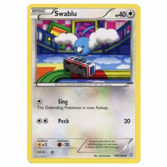 Pokemon - Black & White - Dragons Exalted - Swablu - 104/124