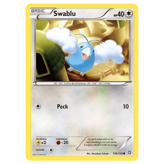 Pokemon - Black & White - Dragons Exalted - Swablu - 105/124