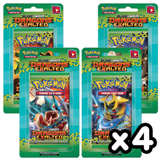 Pokemon - Black & White - Dragons Exalted - Blister Booster Packs x4 Pokemon - Black & White - Dragons Exalted - Blister Booster Packs x4