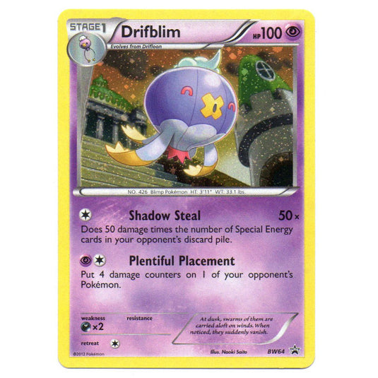 Pokemon - Black & White - BW Black Star Promos - Drifblim - BW64 Pokemon - Black & White - BW Black Star Promos - Drifblim - BW64