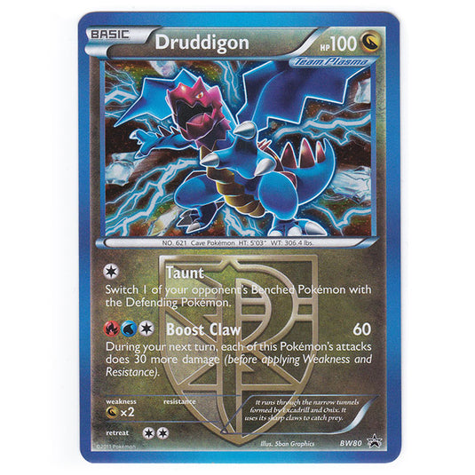 Pokemon - Black & White - BW Black Star Promos - Druddigon - BW80