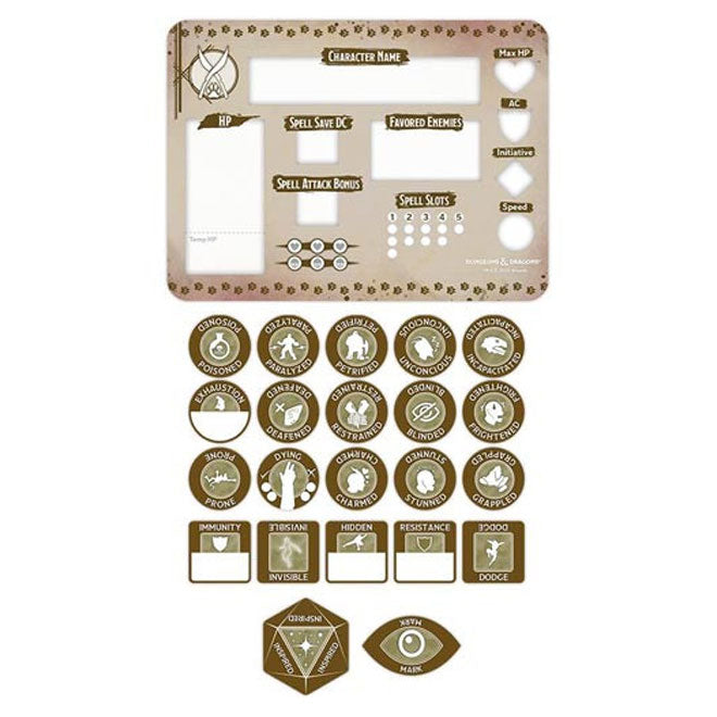 Lightning Ranger Token Dungeons & Dragons - Ranger Token Set