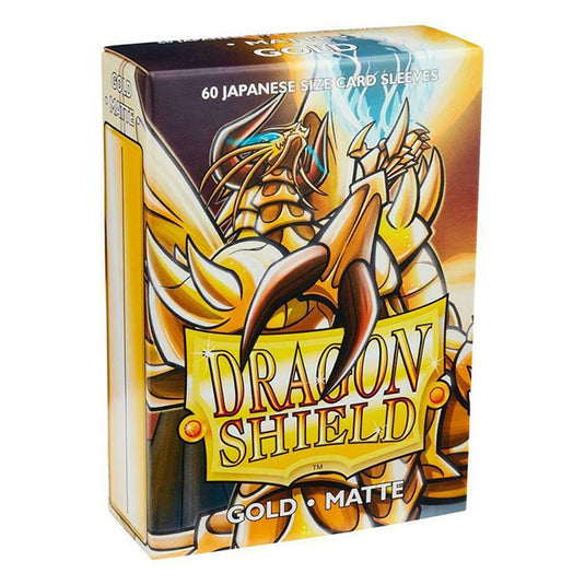Dragon Shield - Japanese Matte Sleeves - Gold (60 Sleeves)