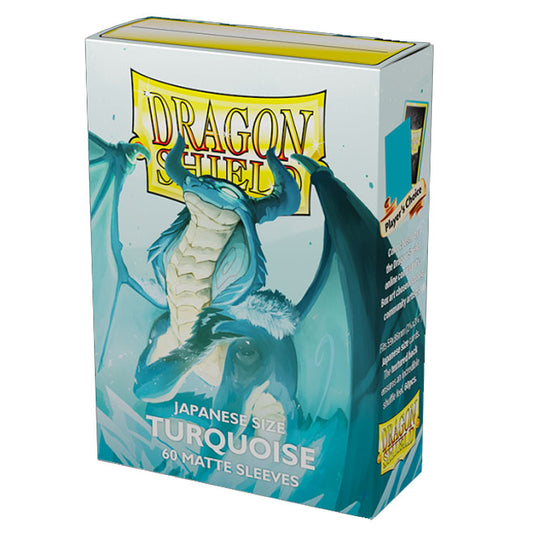 Dragon Shield - Japanese Matte Sleeves - Turquoise (60 Sleeves)