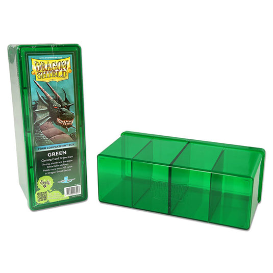 Dragon Shield - 4 Compartment Box - Green