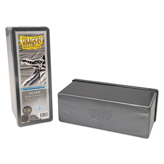 Dragon Shield - 4 Compartment Box - Silver