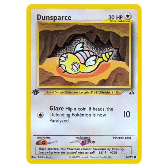 Pokemon - Neo - Neo Discovery - Dunsparce - 54/75