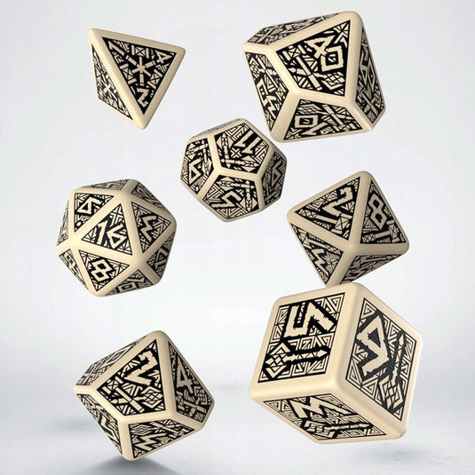 Dwarven Beige & Black Dice Set