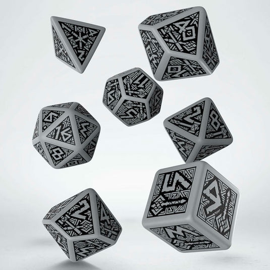 Dwarven Gray & Black Dice Set