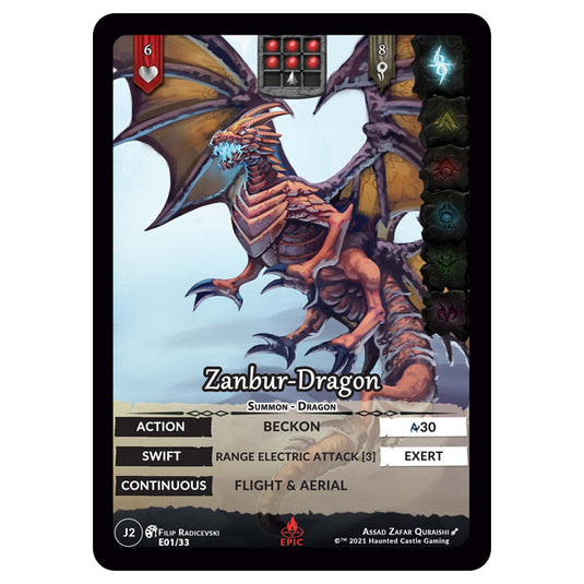 Genesis Battle of Champions - Welcome to Jaelara - Zanbur-Dragon (Epic Rare) J2154