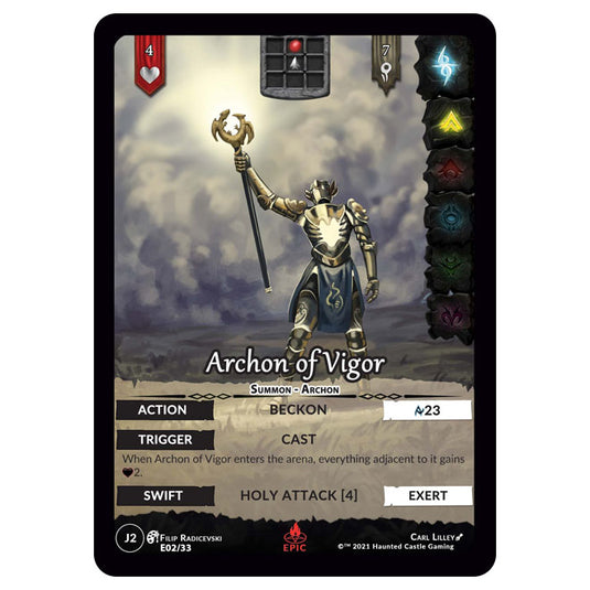 Genesis Battle of Champions - Welcome to Jaelara - Archon of Vigor (Epic Rare) J2155