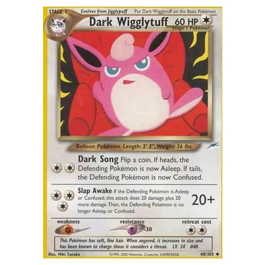 Pokemon - Neo Destiny - Dark Wigglytuff - 040/105