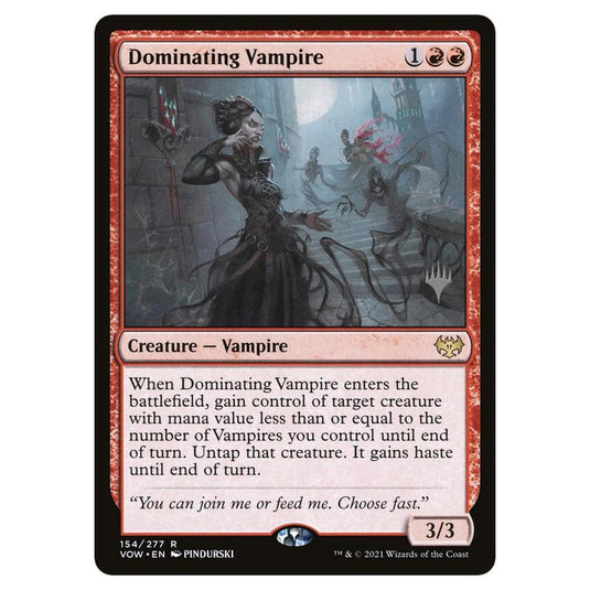 Magic The Gathering - Innistrad: Crimson Vow Promos - Dominating Vampire - 154/277