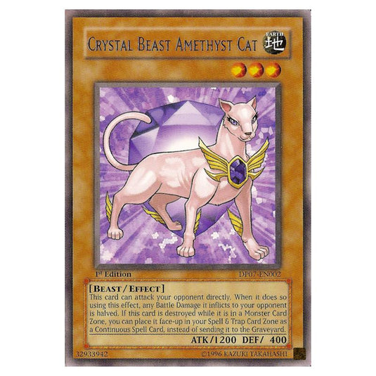 Yu-Gi-Oh! - Duelist Pack - Jesse Anderson - Crystal Beast Amethyst Cat (Rare) DP07-EN002