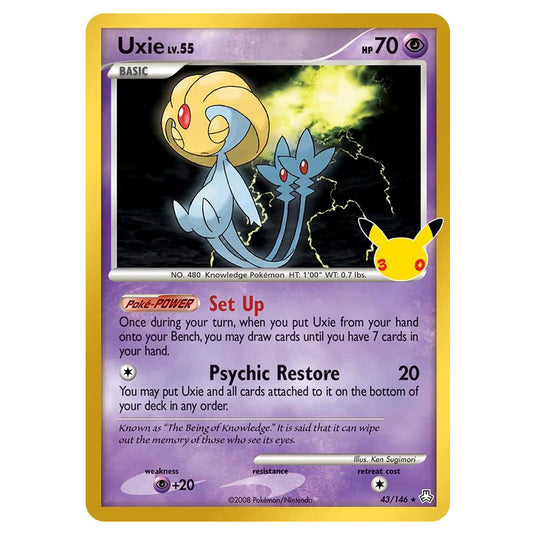 Pokemon - 30th Celebration - Uxie Lv.55 - 43/146