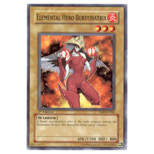 Yu-Gi-Oh! - Starter Deck - Jaden Yuki - Elemental HERO Burstinatrix (Common) YSDJ-EN006