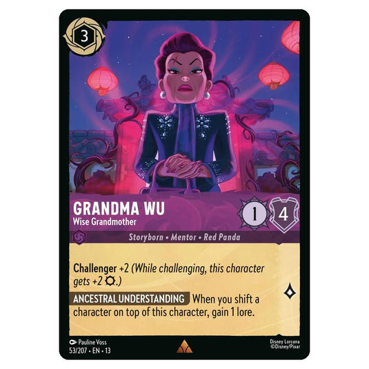 Lorcana - Attack of the Vine - Grandma Wu - Wise Grandmother (Rare) - 53/207