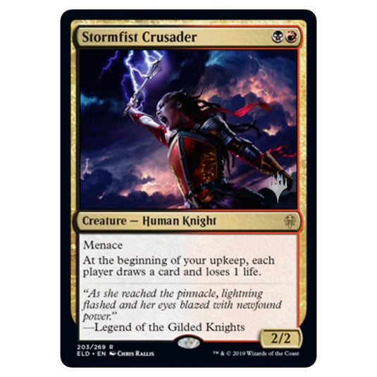 Magic The Gathering - Throne of Eldraine Promos - Stormfist Crusader - 203/269
