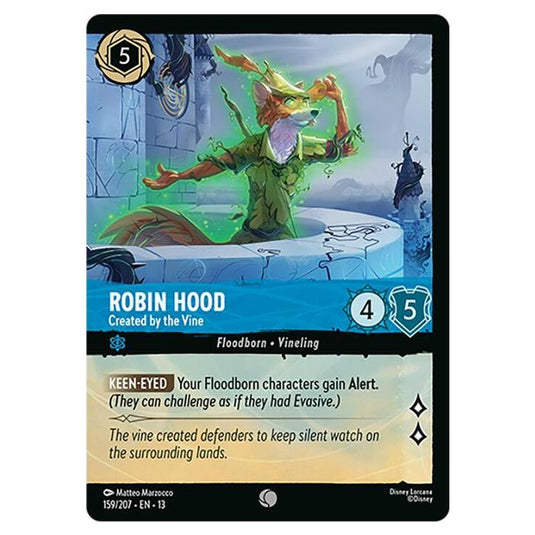 Lorcana - Attack of the Vine! - Robin Hood - Created by the Vine (Common) - 159/207