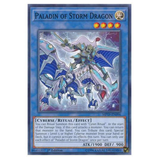 Yu-Gi-Oh! - 2019 Gold Sarcophagus Tin Mega Pack - Paladin of Storm Dragon (Common) MP19-EN096