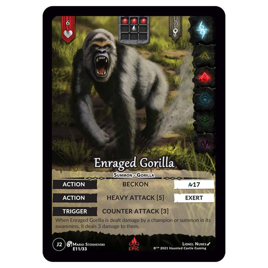 Genesis Battle of Champions - Welcome to Jaelara - Enraged Gorilla (Epic Rare) J2164