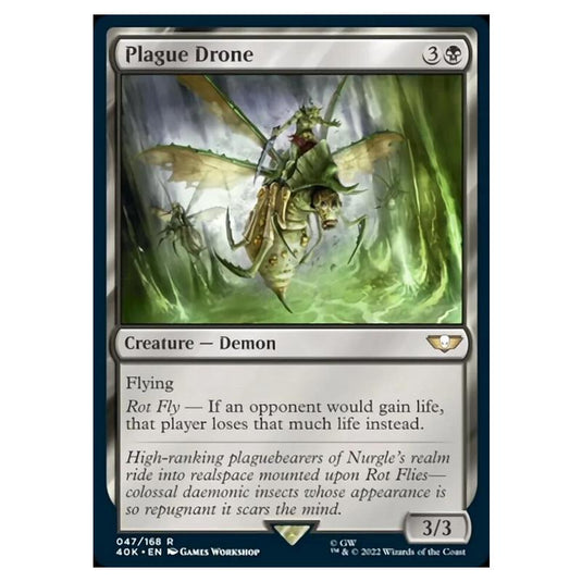 Magic The Gathering - Universes Beyond - Warhammer 40k - Plague Drone - 047/168