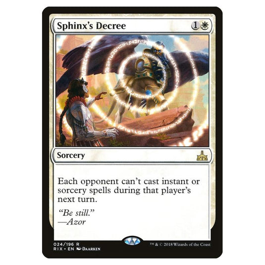 Magic The Gathering - Rivals Of Ixalan - Sphinx\\'s Decree - 24/196 (Foil)