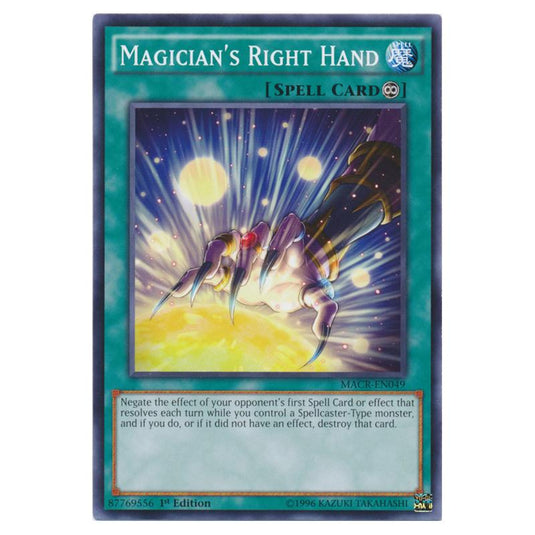 Yu-Gi-Oh! - Maximum Crisis - Magician's Right Hand (Common) MACR-EN049