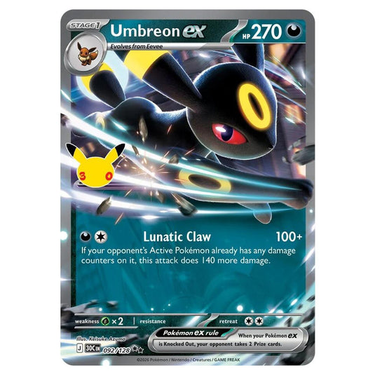 Pokemon - 30th Celebration - Umbreon ex - 092/128