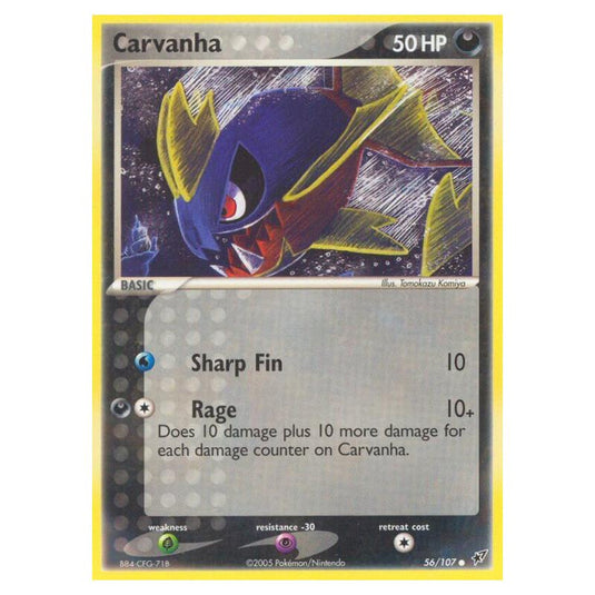 Pokemon - EX Deoxys - Carvanha - 056/107