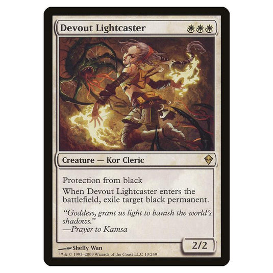 Magic The Gathering - Zendikar - Devout Lightcaster - 10/249 (Foil)