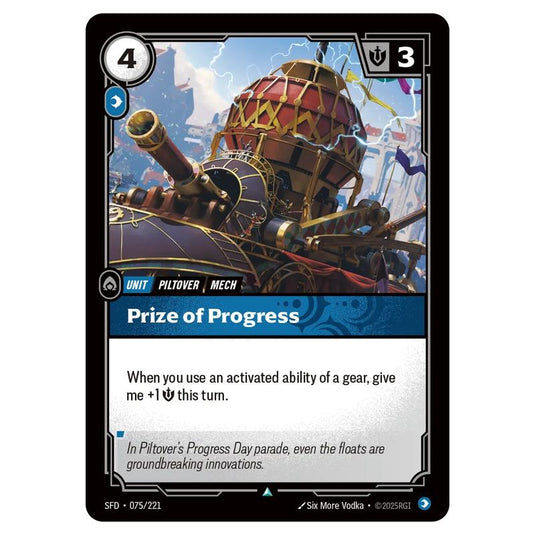 Riftbound: League of Legends TCG - Spiritforged - Prize of Progress - 075/221