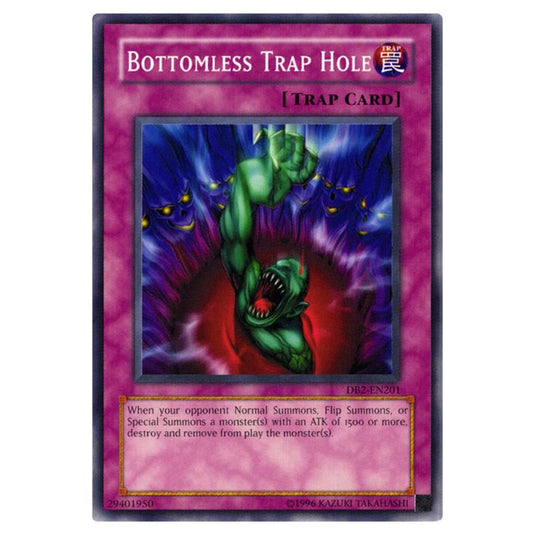 Yu-Gi-Oh! - Dark Beginning 2 - Bottomless Trap Hole (Common) DB2-EN201