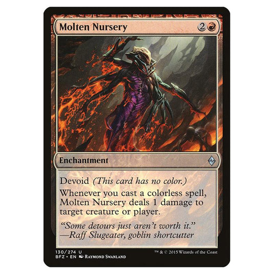 Magic The Gathering - Battle For Zendikar - Molten Nursery - 130/274