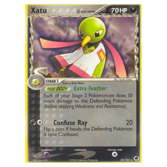 Pokemon - EX Dragon Frontiers - Xatu δ Delta Species - 025