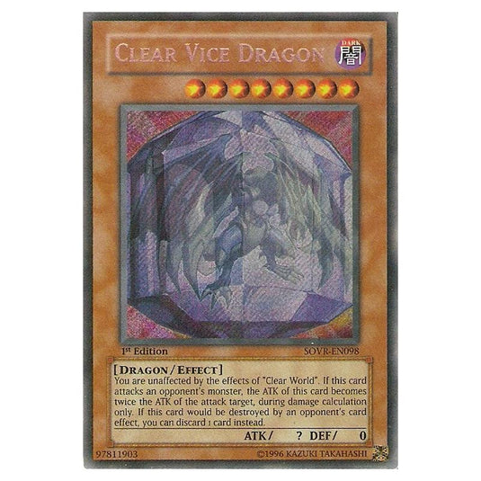Yu-Gi-Oh! - Stardust Overdrive - Clear Vice Dragon (Secret Rare) SOVR-EN098