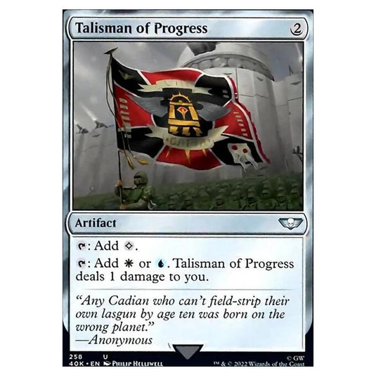 Magic The Gathering - Universes Beyond - Warhammer 40k - Talisman of Progress - 258/168