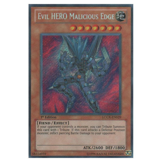 Yu-Gi-Oh! - Legendary Collection 2 - The Duel Academy Years Mega Pack - Evil HERO Malicious Edge (Secret Rare) LCGX-EN029