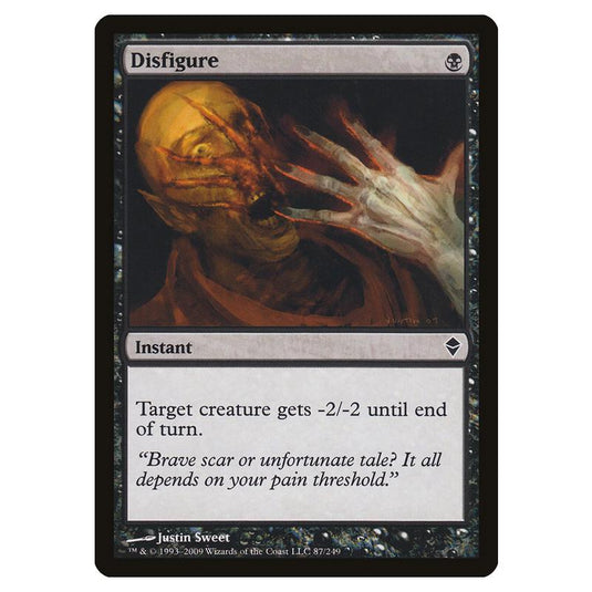 Magic The Gathering - Zendikar - Disfigure - 87/249 (Foil)